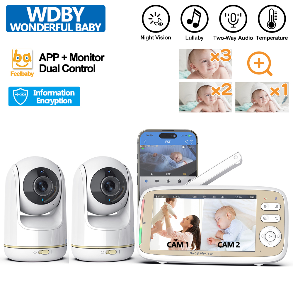 Audio Music For Video - VB803 PRO Baby Monitor, avec 2