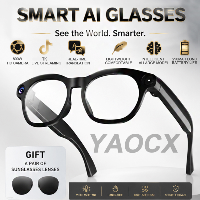 Audio Music Online Free - Lunettes Intelligentes 2026 avec Caméra 800W
