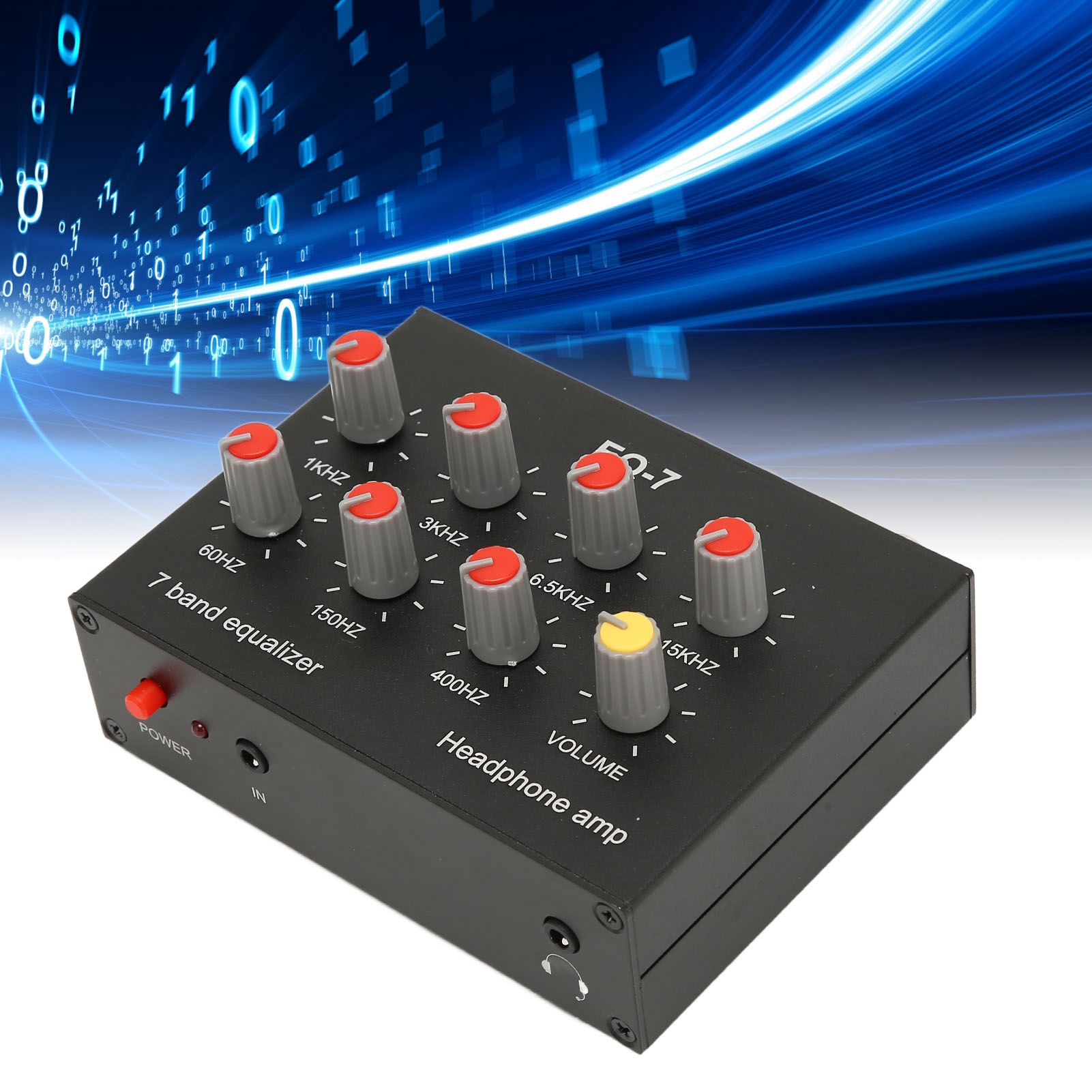 Audio Music Equalizer - Égaliseur sonore à 7 bandes, entrée