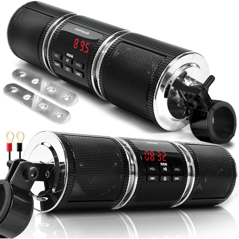 Audio Music Free Mp3 - Haut-parleur stéréo Audio Bluetooth pour moto,