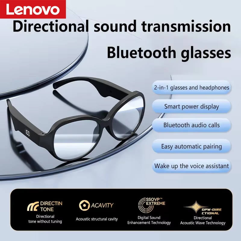Audio Music Bluetooth - Lunettes intelligentes Bluetooth Lenovo, Bluetooth 5.4,