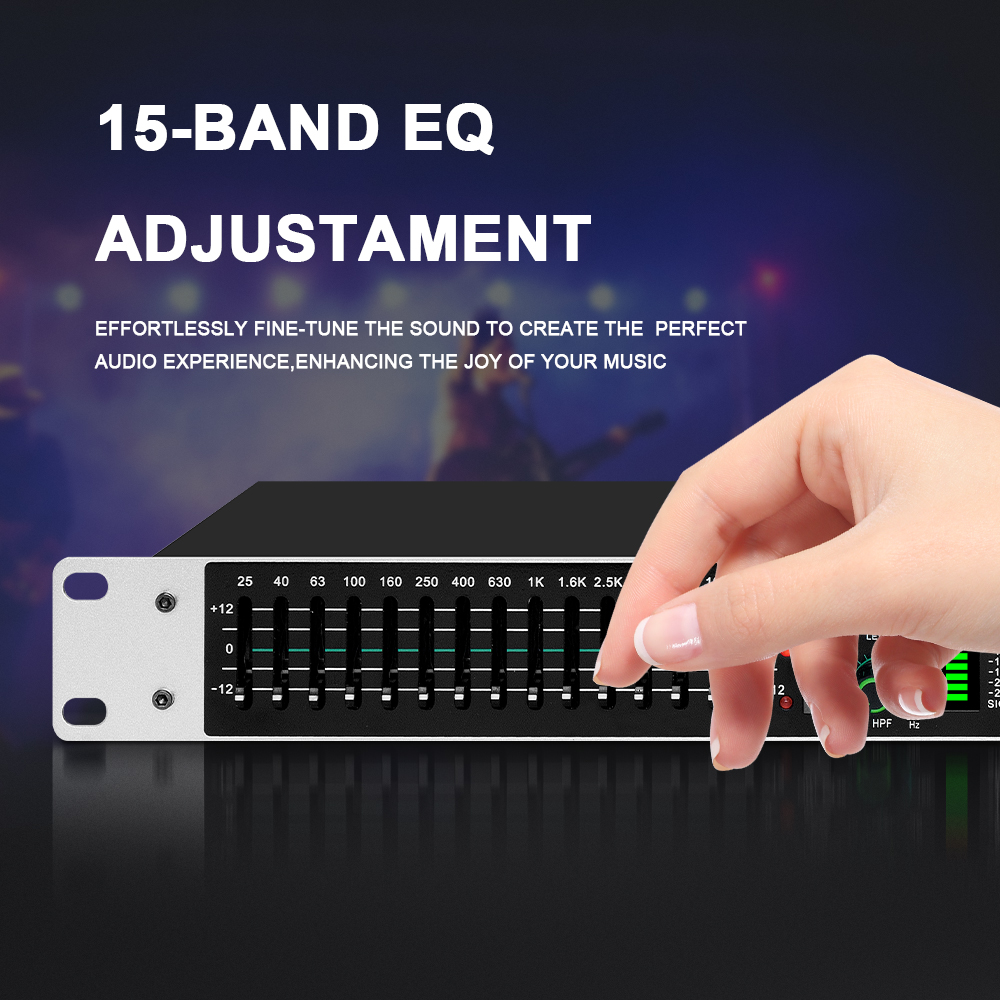 Égaliseur graphique double 15  - Audio Music Equalizer avis et prix