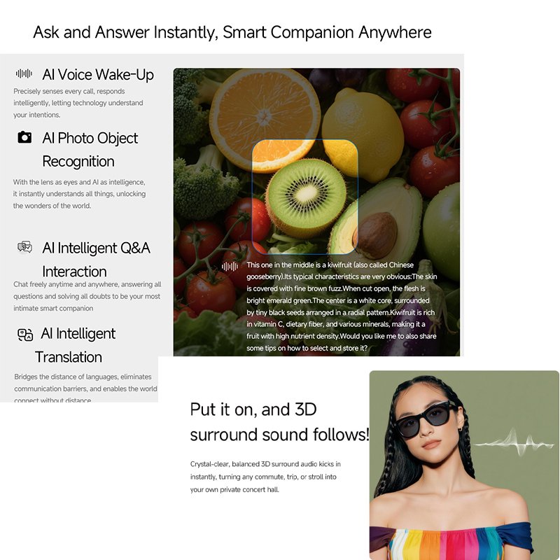 Lunettes intelligentes IA 2026 - Audio Music For Video avis et prix