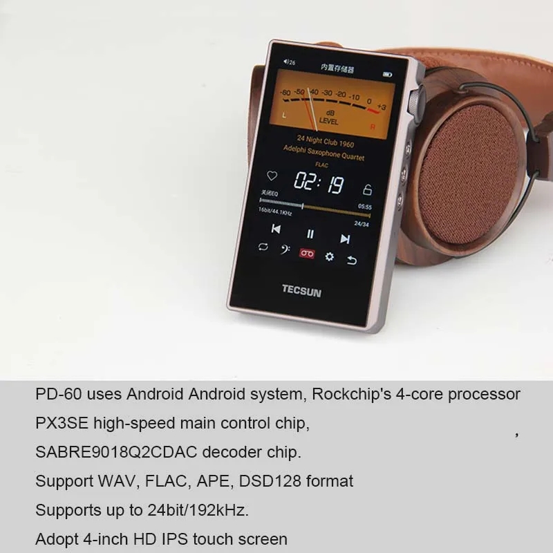 Tecsun PD-60 Écran tactile IPS - Audio Music Equalizer avis et prix