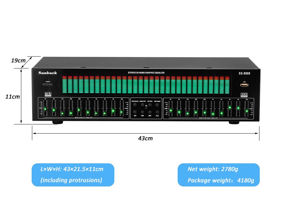 Nouvel égaliseur EQ analyse du - Audio Music Equalizer avis et prix