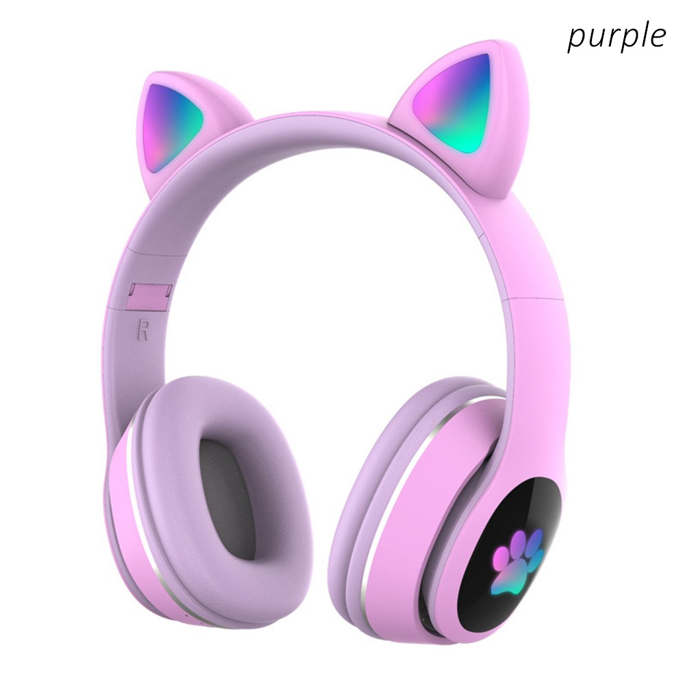 Mignon chat LED casque sans fi - Audio Music Kids avis et prix