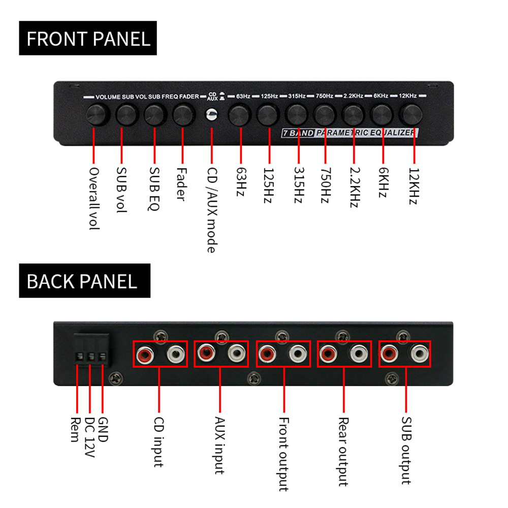 Égaliseur de voiture professio - Audio Music Equalizer avis et prix