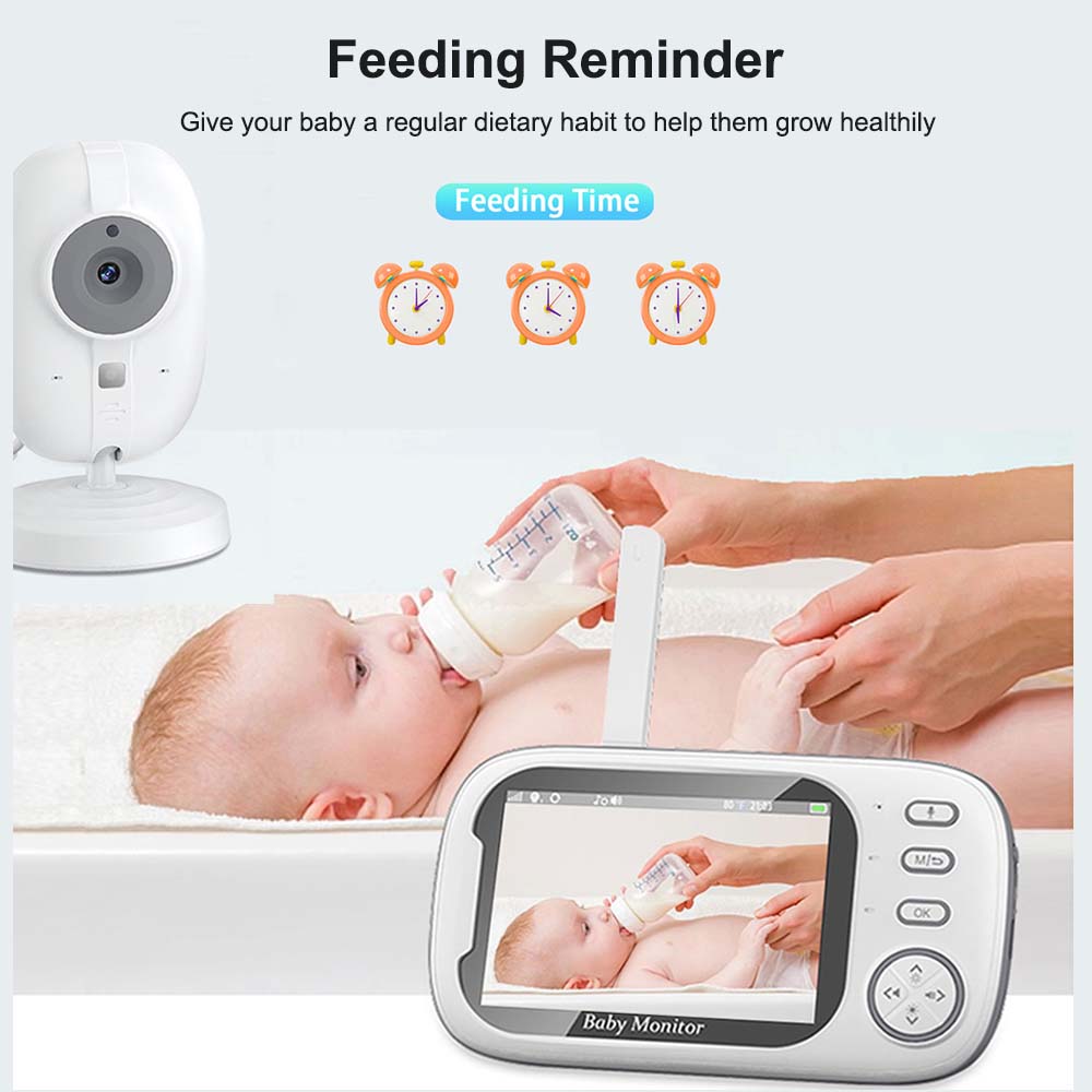Babyphone Vidéo 3.5'', 2.4G, a - Audio Music Kids avis et prix