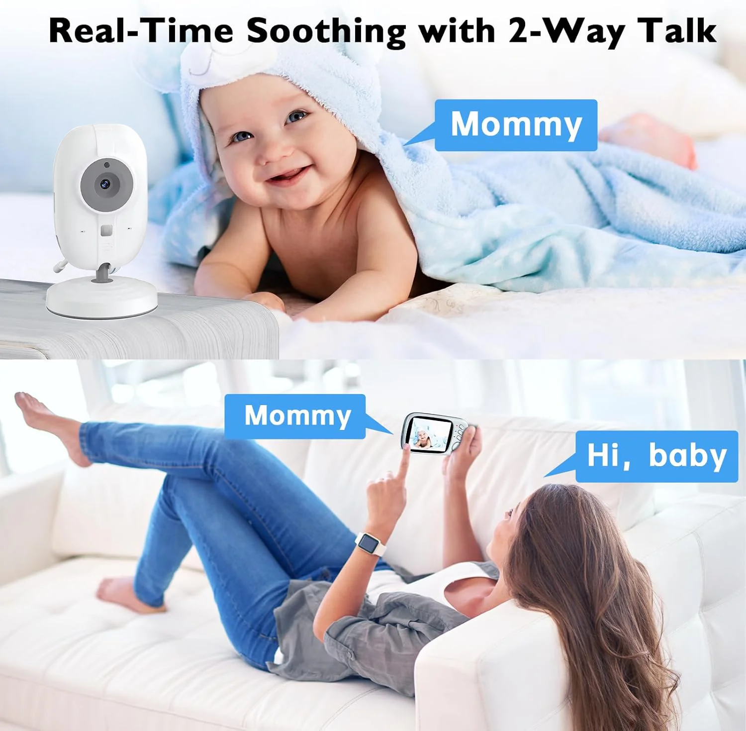 Babyphone vidéo 2.4G pour mère - Audio Music Kids avis et prix