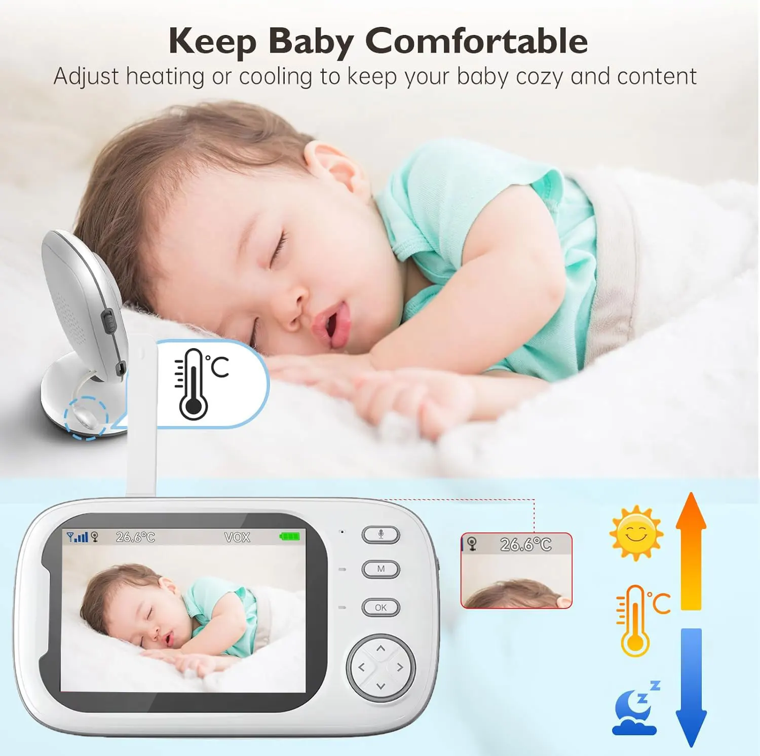Babyphone vidéo 2.4G pour mère - Audio Music Kids avis et prix